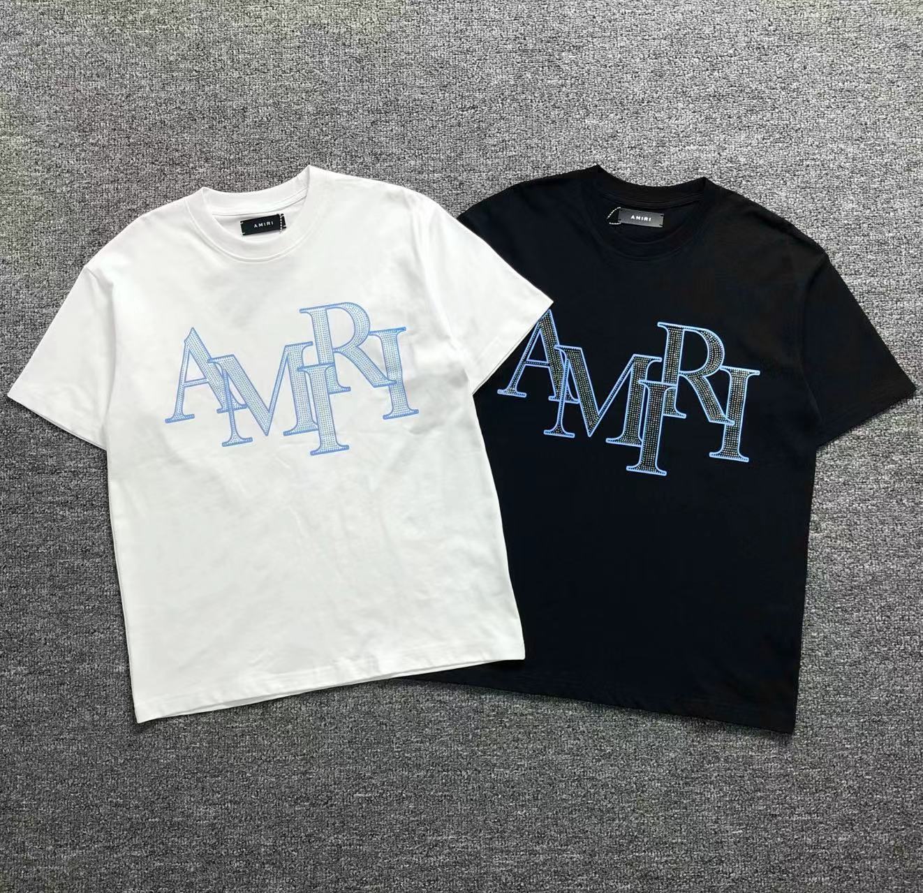 Camisa Amiri Crystal Logo — frente