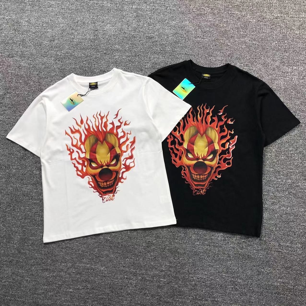 Camisa Corteiz Flame Clown — frente