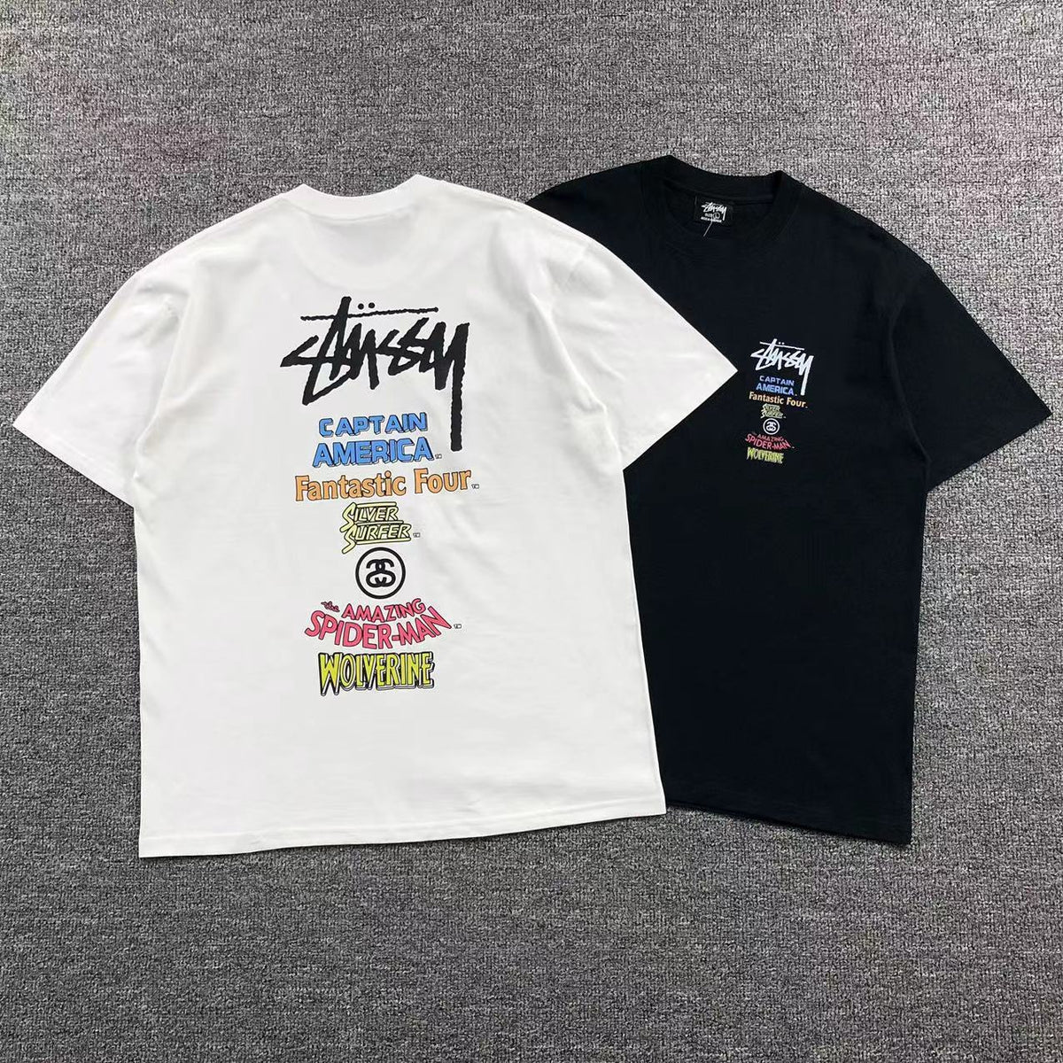 Camisa Stussy Heroes Collage — costa