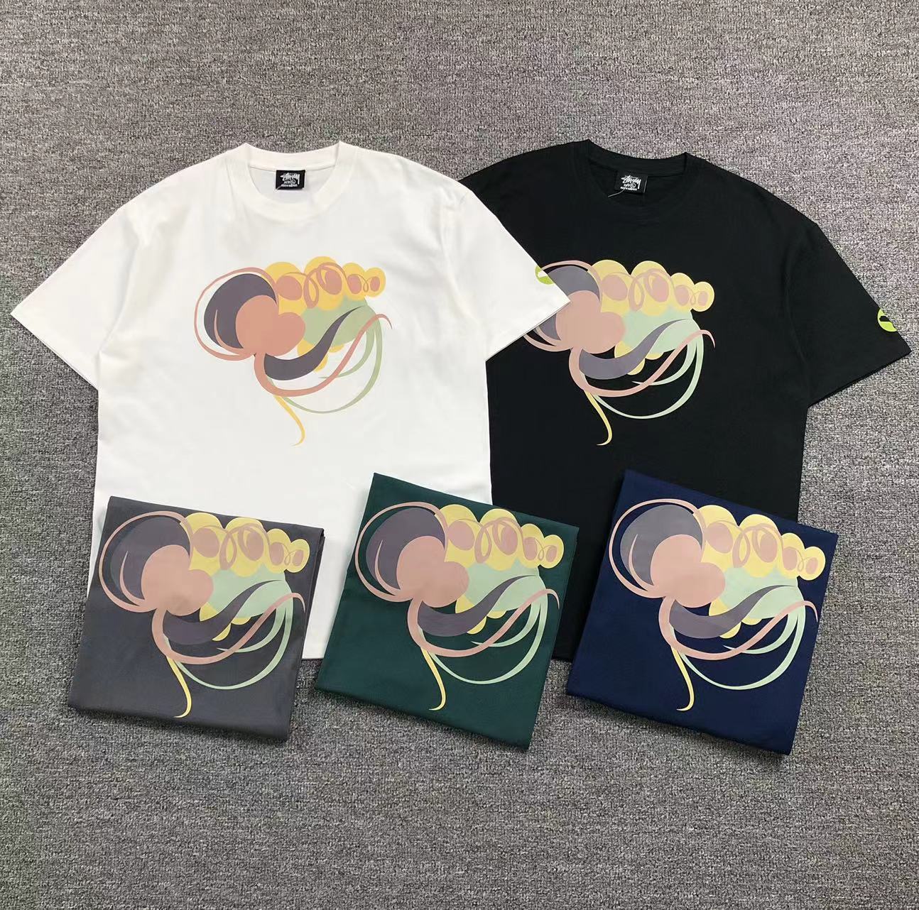 Camisa Stussy Swirl Bloom — frente