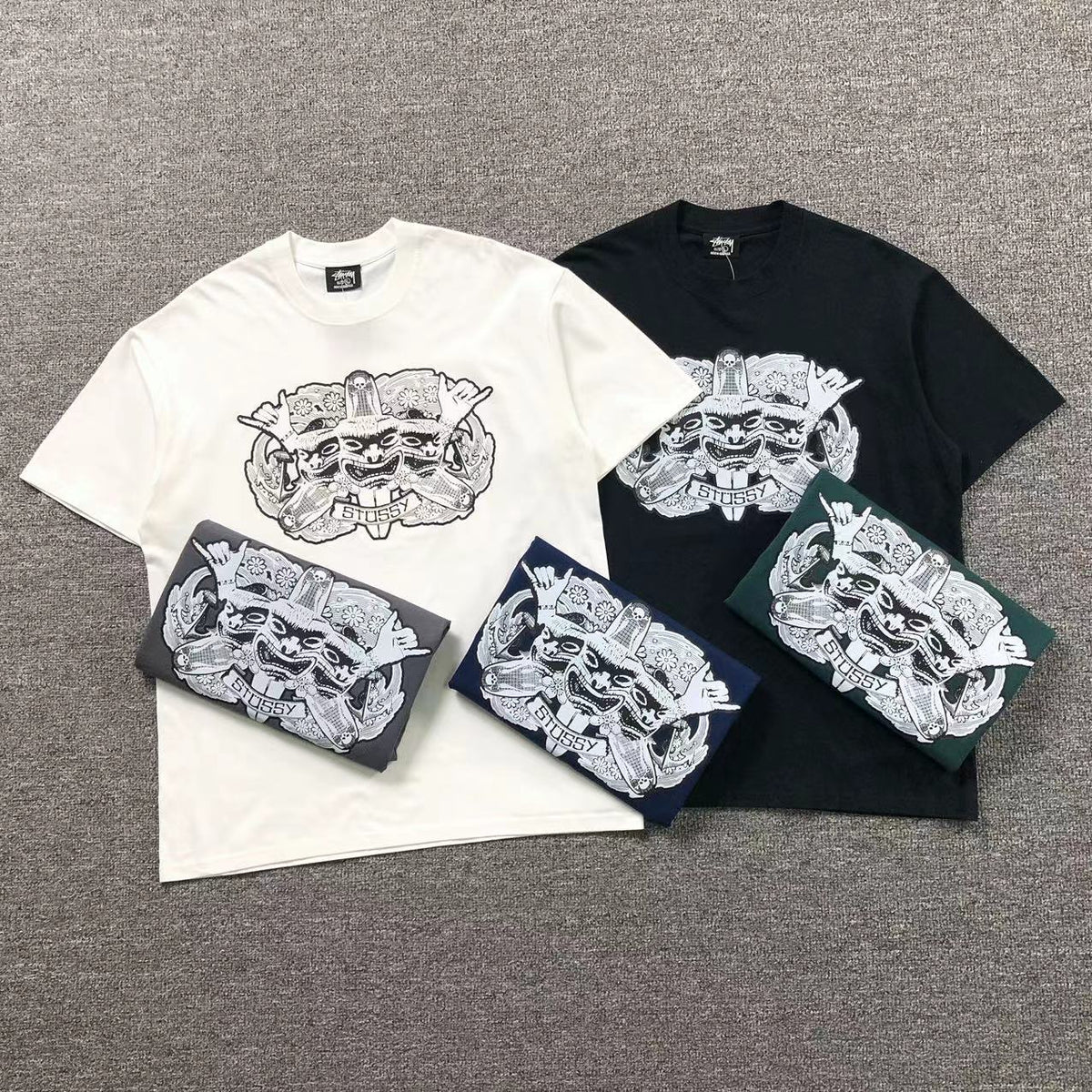 Camisa Stussy Tribal Mask — frente