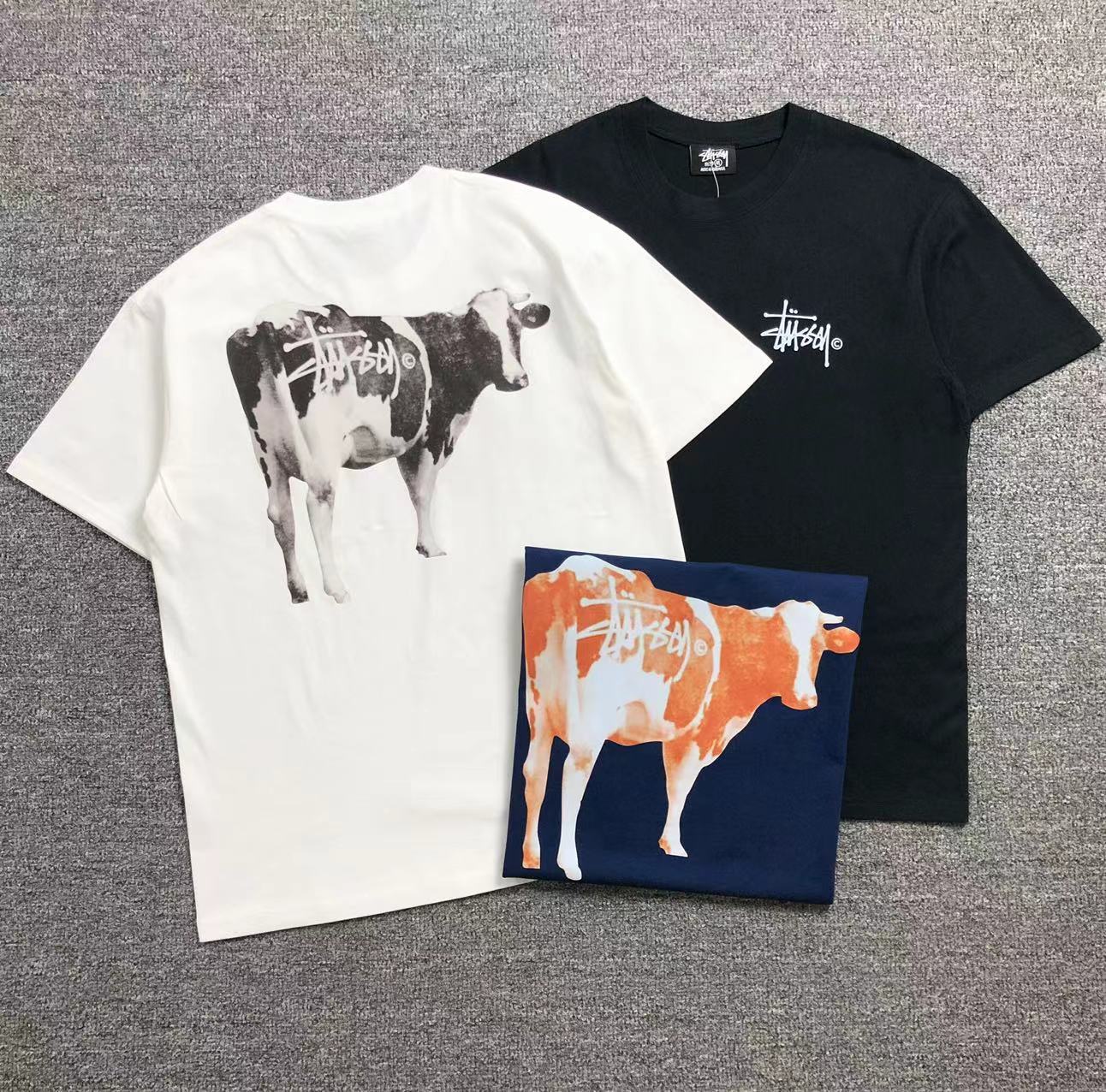 Camisa Stussy Cow Print — frente