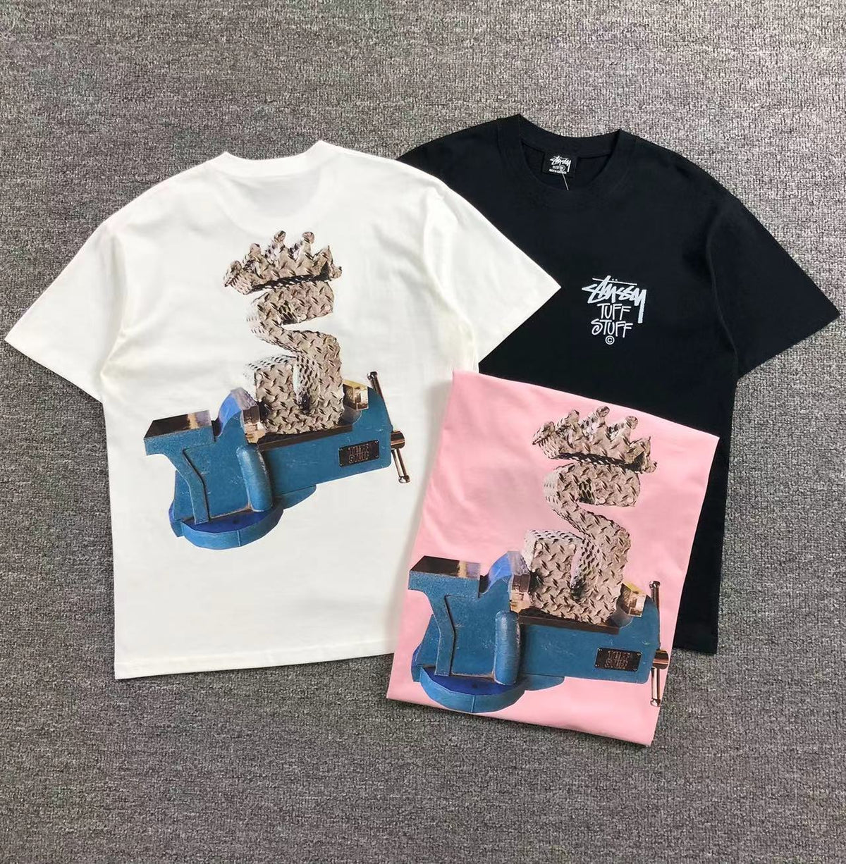 Camisa Stussy Tuff Stuff Vise — frente