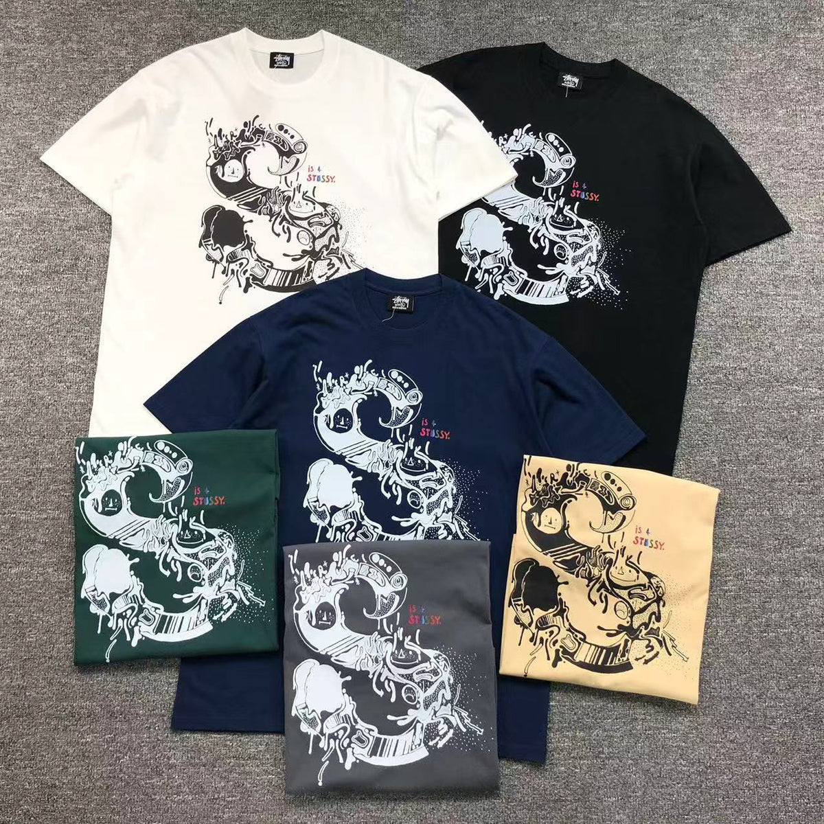 Camisa Stussy Melting Swirl — frente
