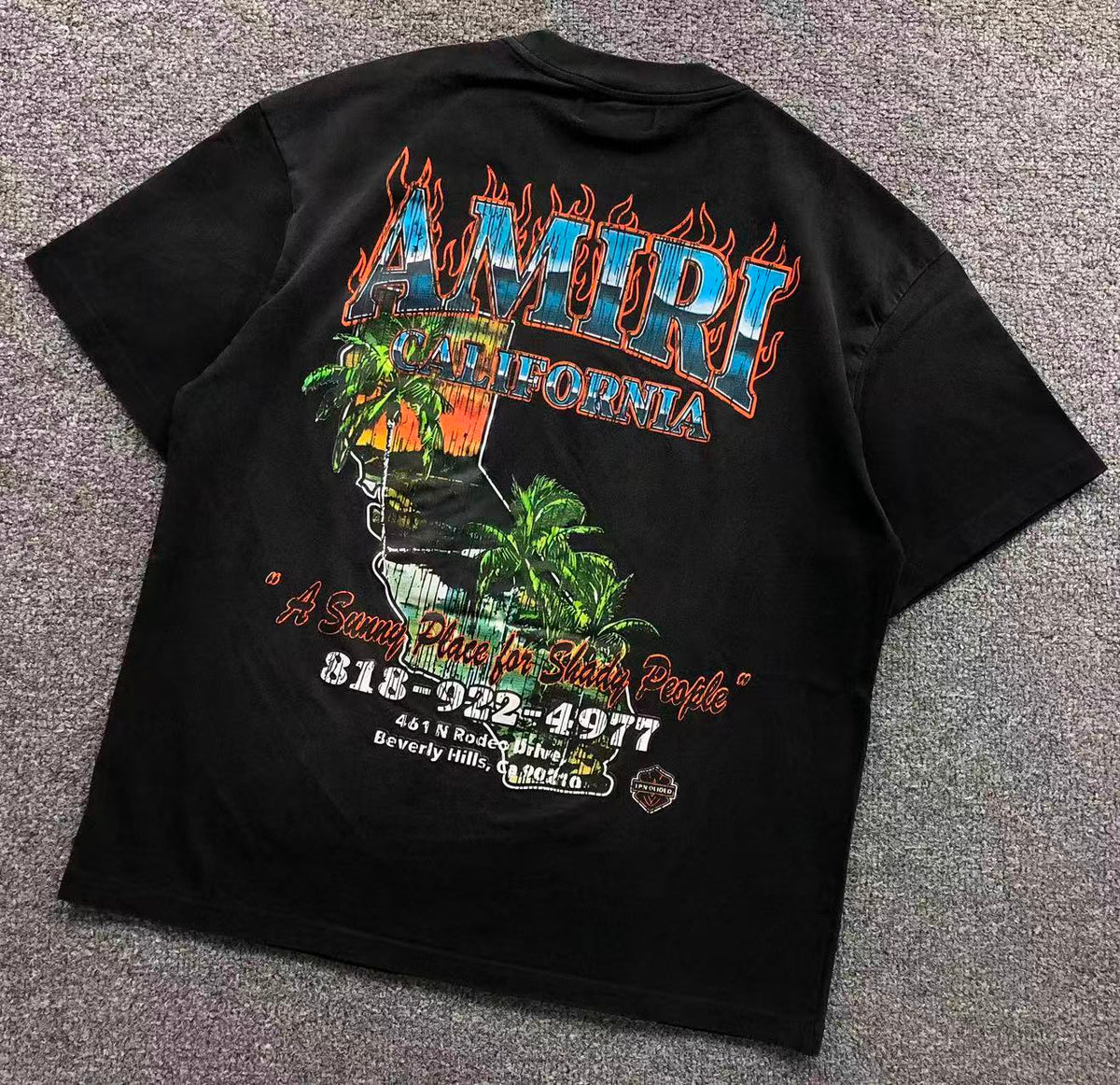 Camisa Amiri California Sunny Palms — costa