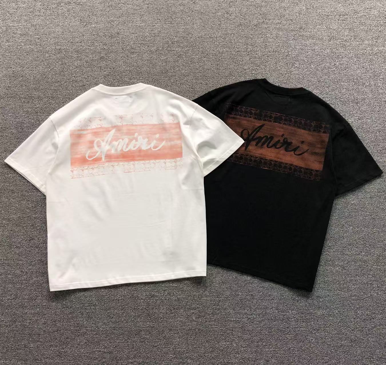 Camisa Amiri Faded Bandana Script — costa