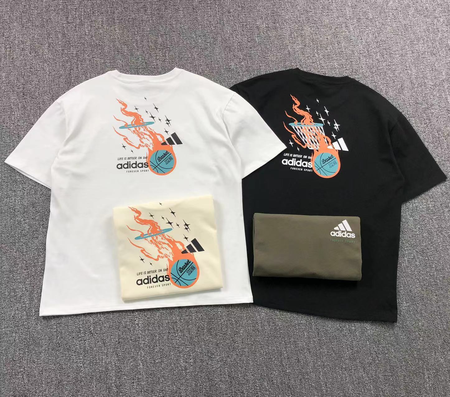 Camisa Adidas Basket Flame Hoop — costa