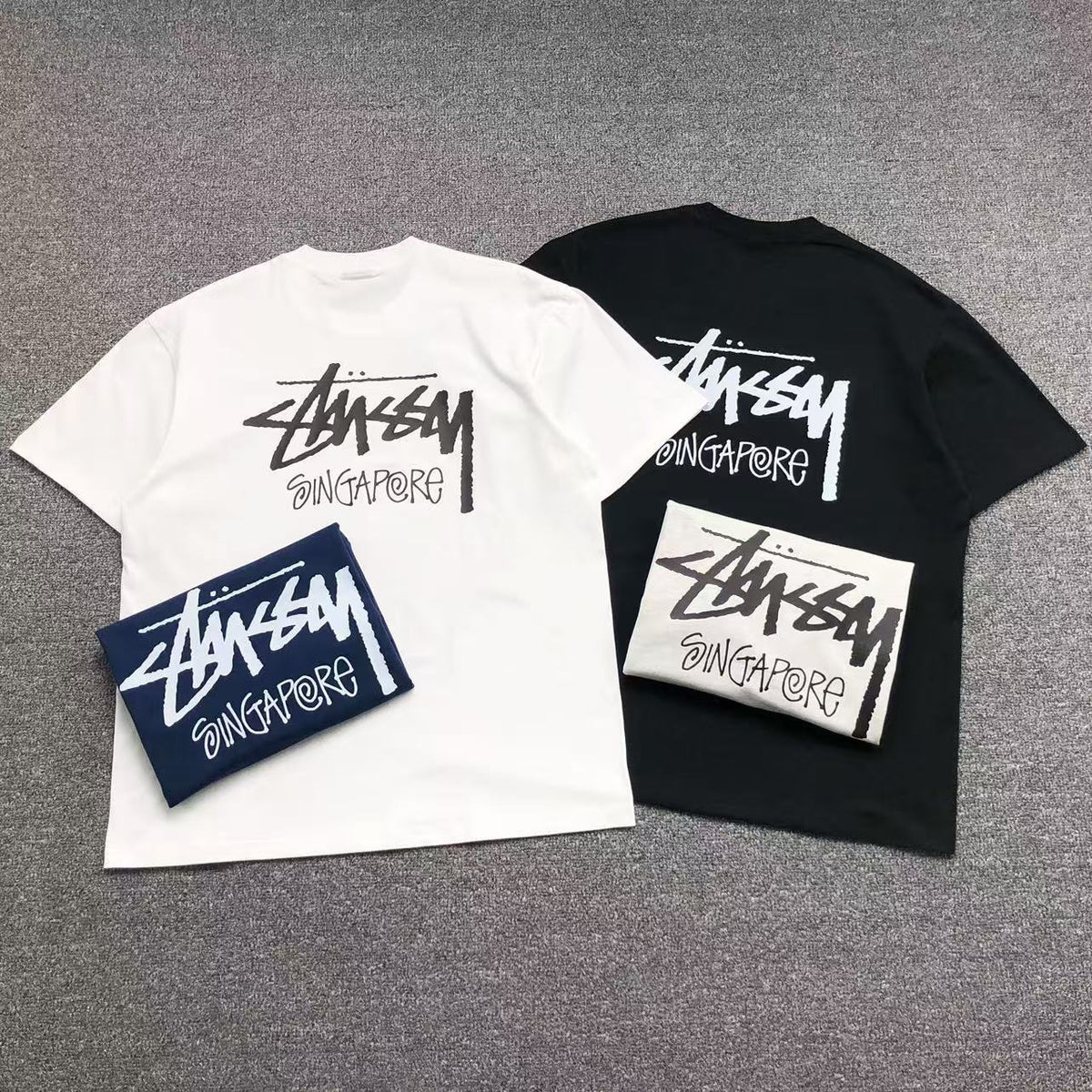 Camisa Stussy Singapore Script — costa