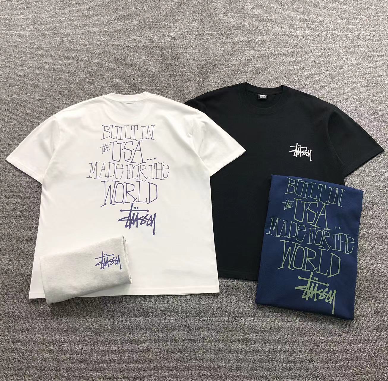 Camisa Stussy Built USA World — frente