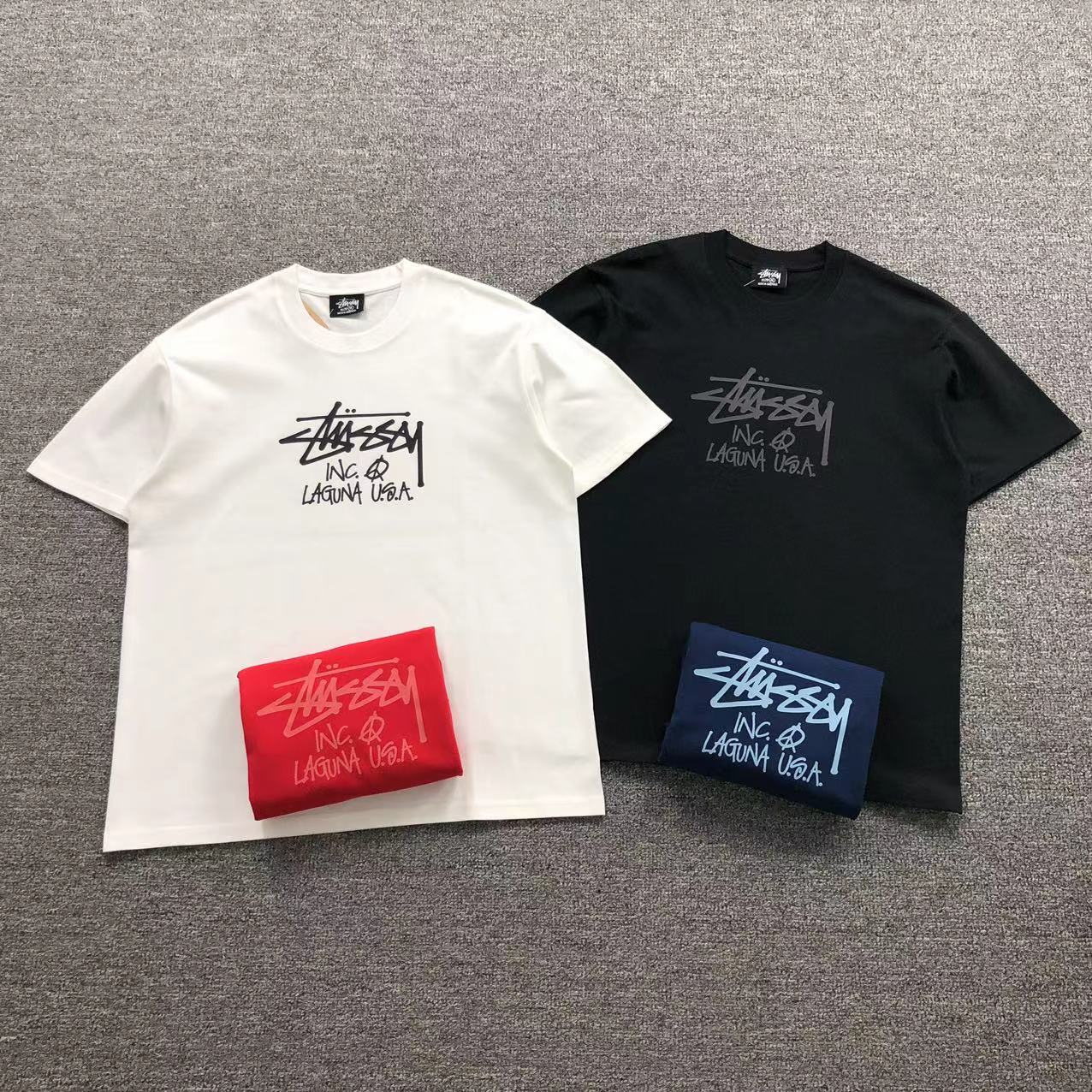 Camisa Stussy Laguna Script — frente