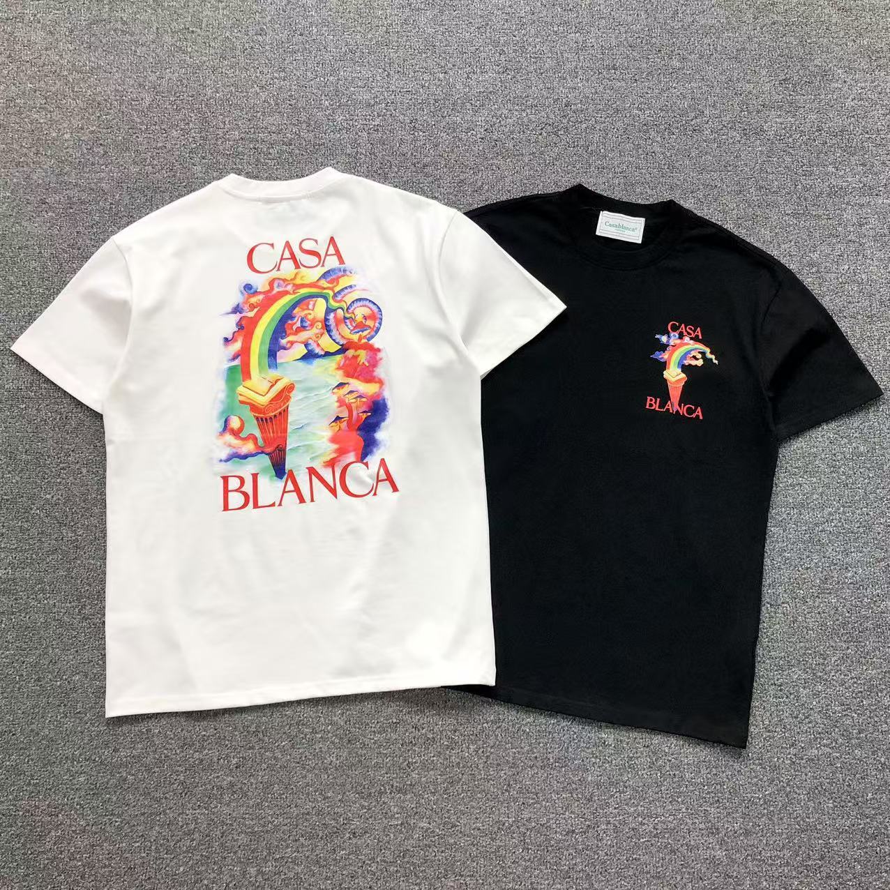 Camisa Casa Blanca Rainbow Torch — frente
