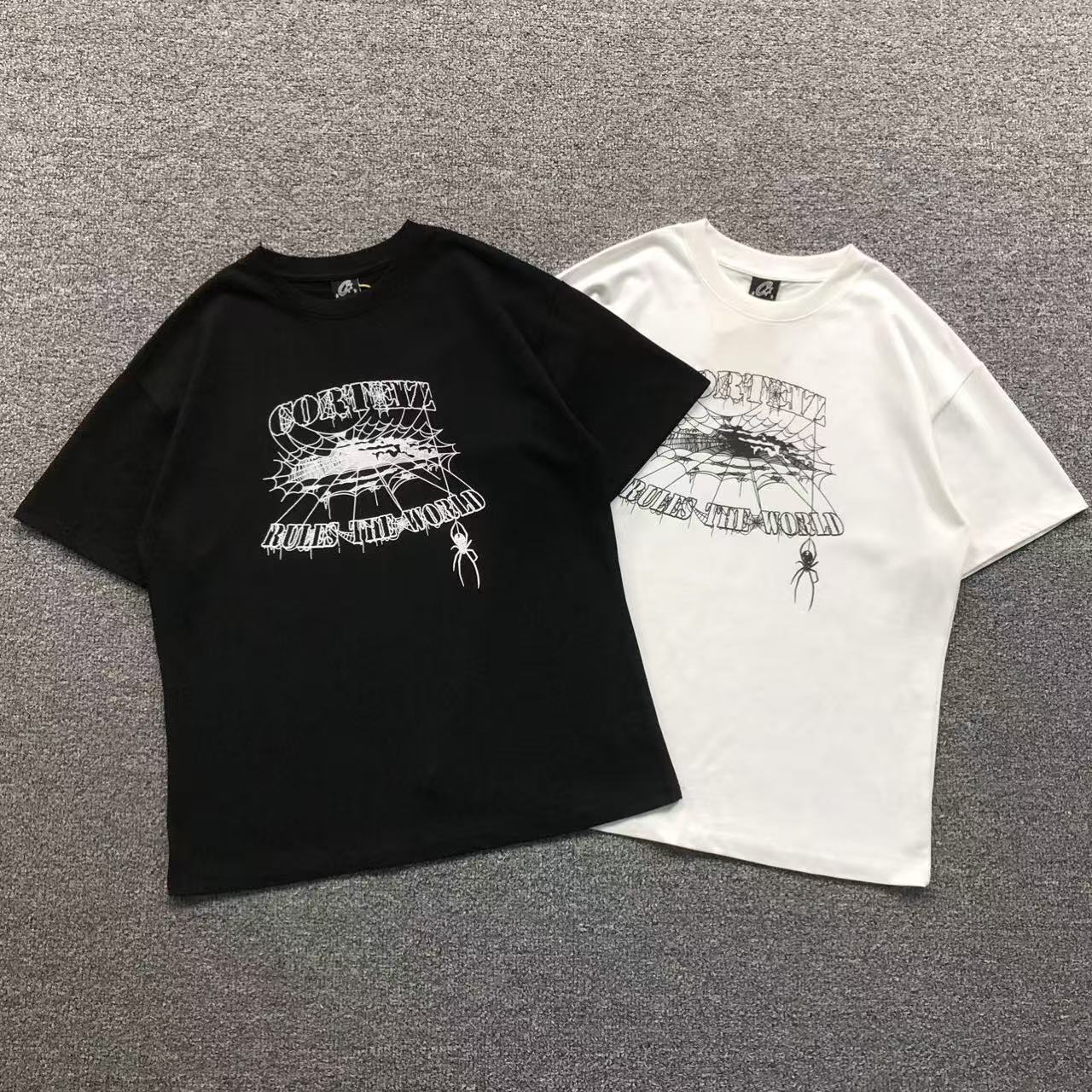 Camisa Corteiz Spider Web Rules — frente