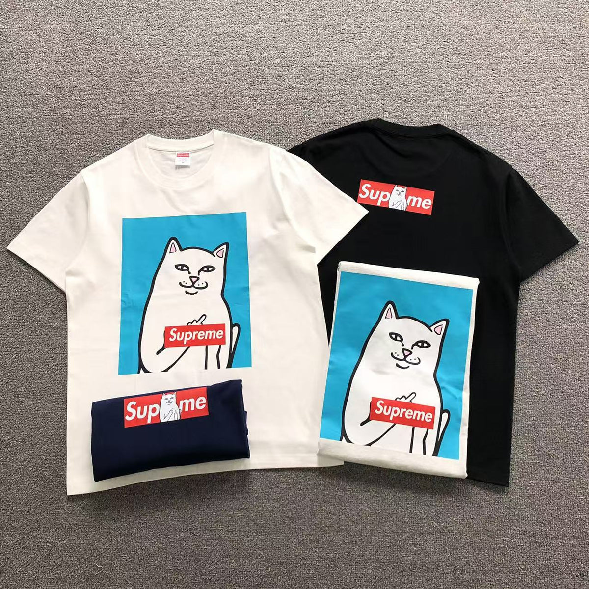 Camisa Supreme Cat Box Logo — frente