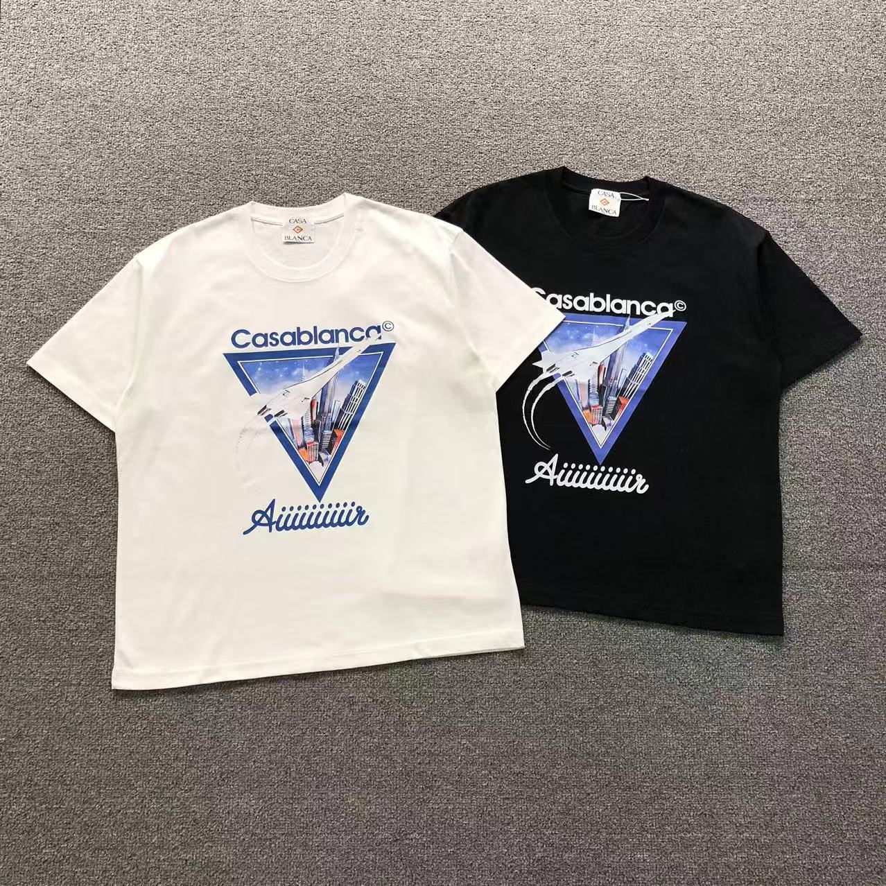 Camisa Casa Blanca Concorde Skyline Branco E Preto — frente