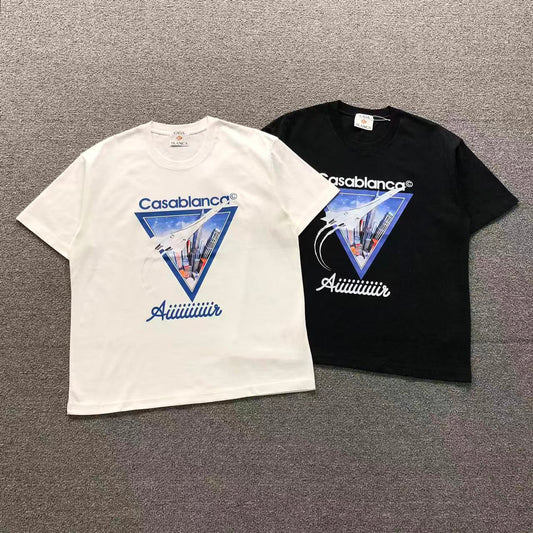 Camisa Casa Blanca Concorde Skyline Branco E Preto — frente