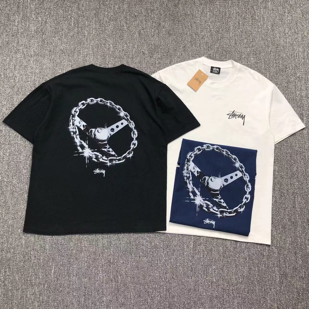 Camisa Stussy Chain Wheel — frente