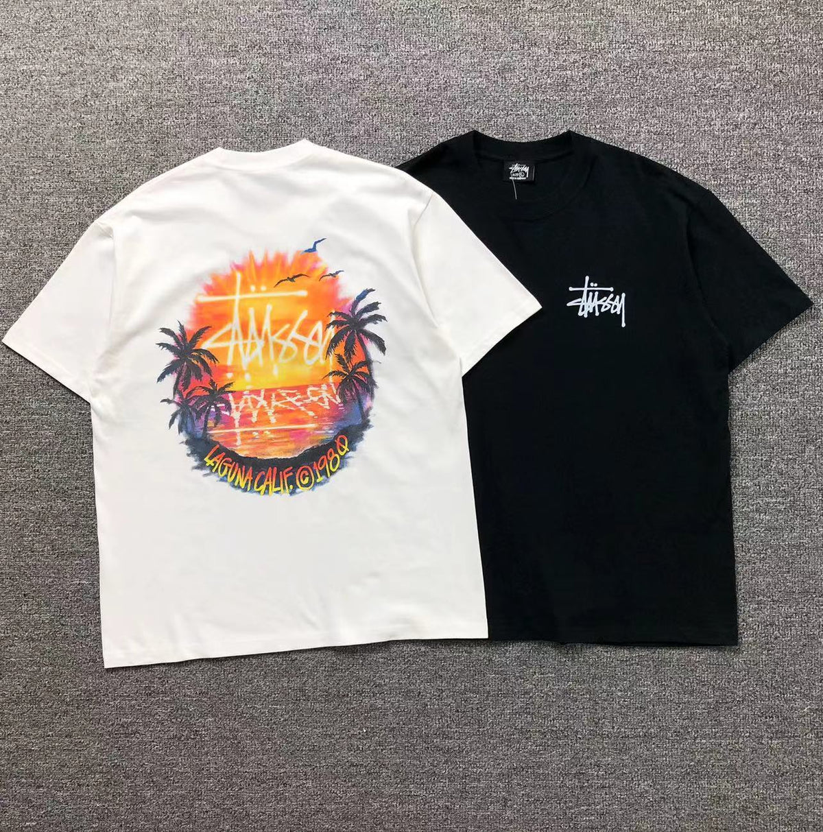 Camisa Stussy Laguna Sunset — frente