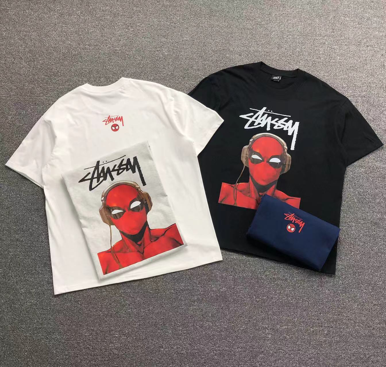 Camisa Stussy Spider DJ — frente