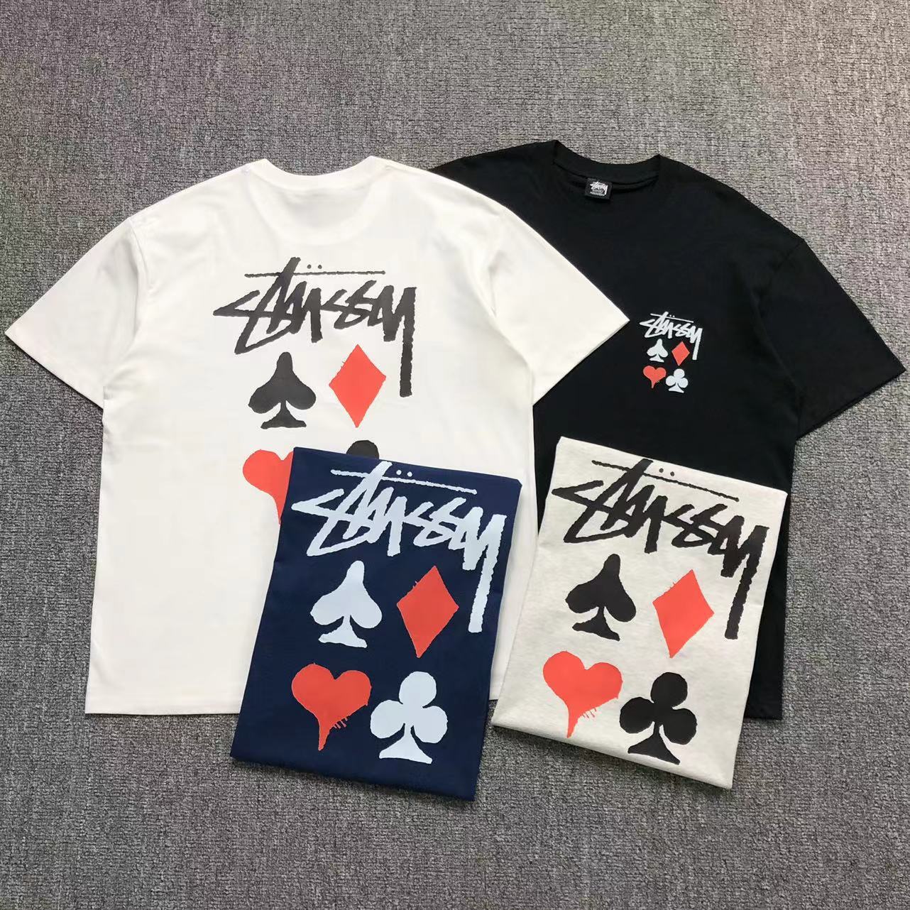 Camisa Stussy Card Suits — frente