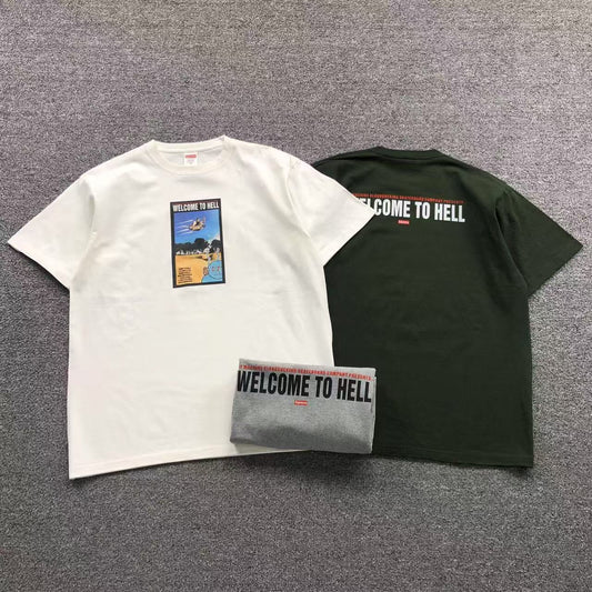 Camisa Supreme Welcome To Hell — frente