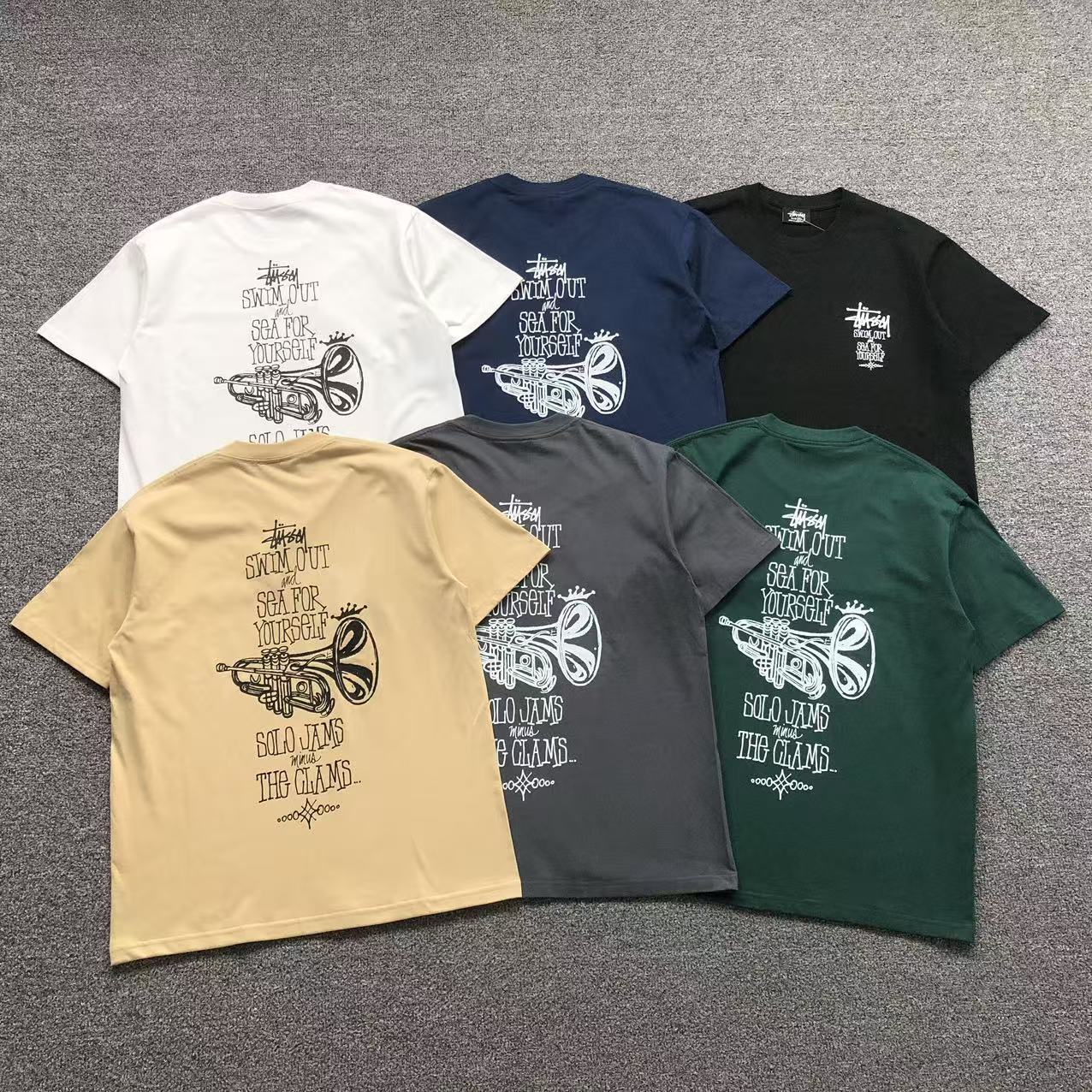 Camisa Stussy Solo Jams Trumpet — costa