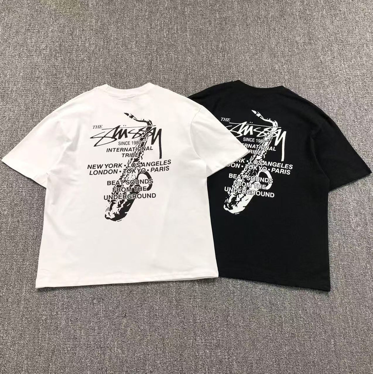 Camisa Stussy Sax Underground — costa