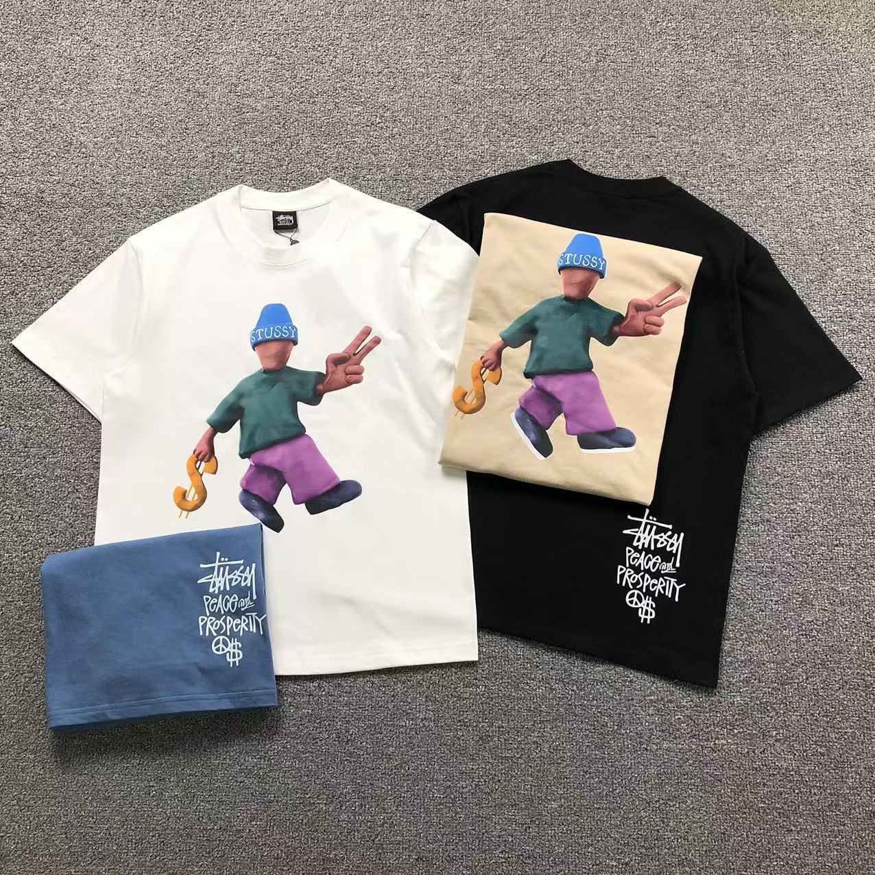 Camisa Stussy Peace and Prosperity — frente