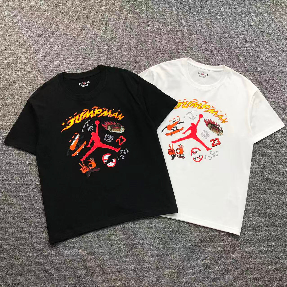 Camisa Jordan Jumpman Skate Flames — frente