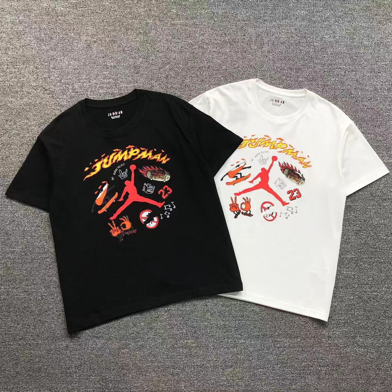 Camisa Jordan Jumpman Skate Flames — frente