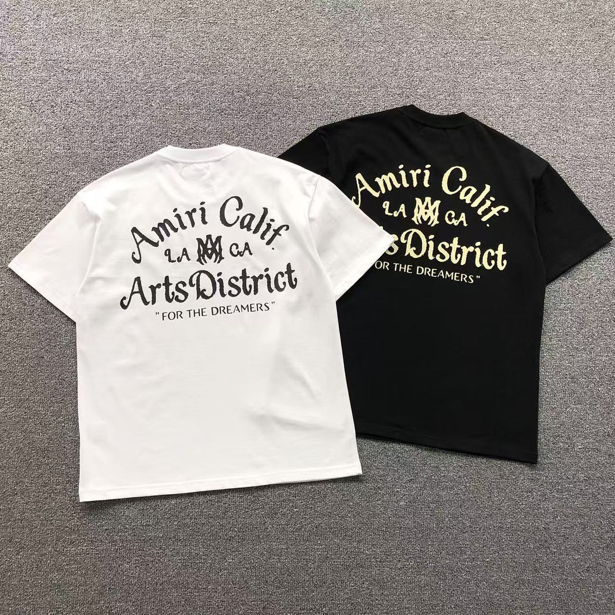 Camisa Amiri Arts District Tipografia Cursiva — costa