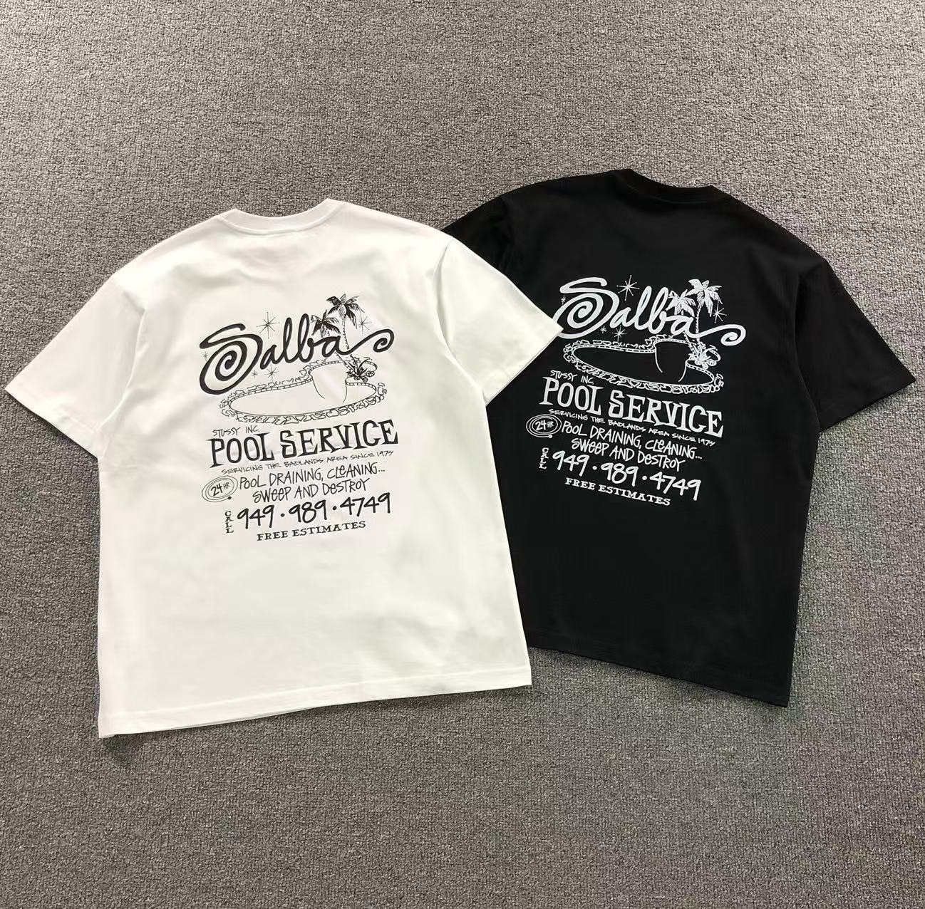 Camisa Stussy Salba Pool Service — costa