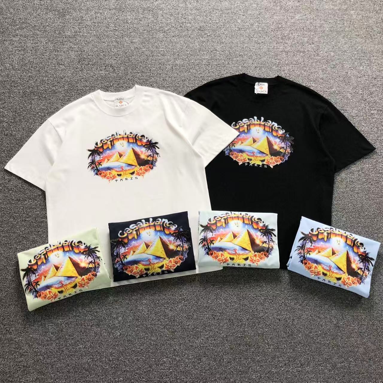 Camisa Casa Blanca Pyramids Paris — peito