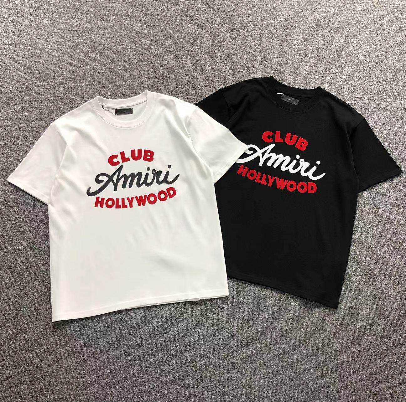 Camisa Amiri Club Hollywood Tipografia Curva — peito
