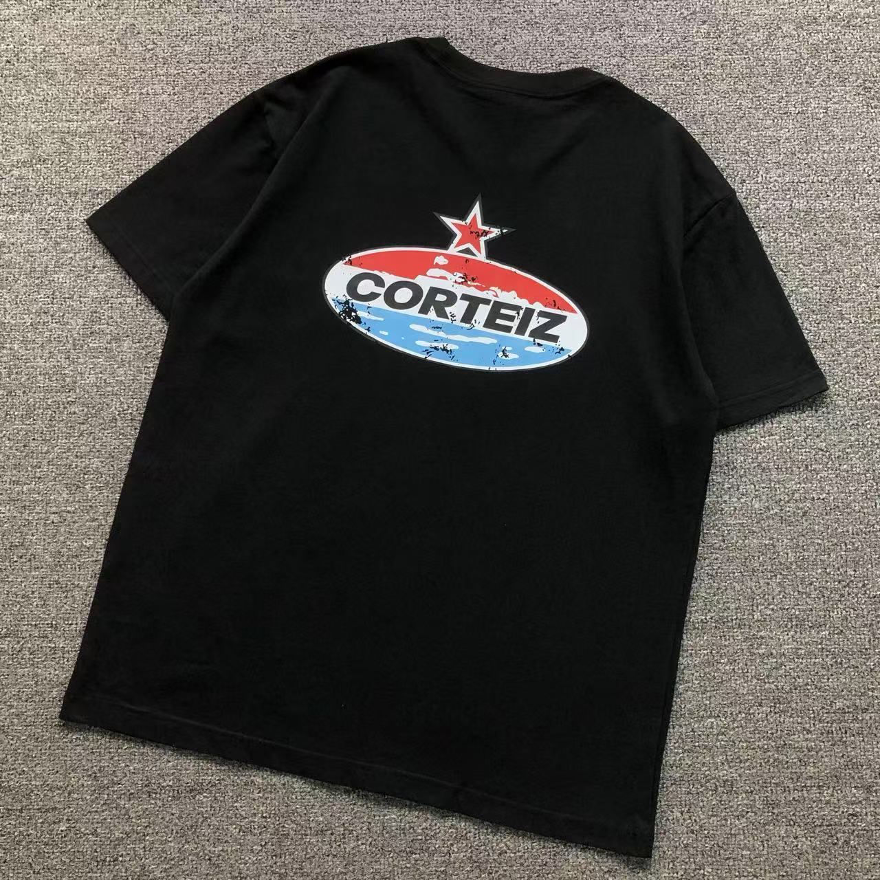 Camisa Corteiz Oval Star Preta — costa