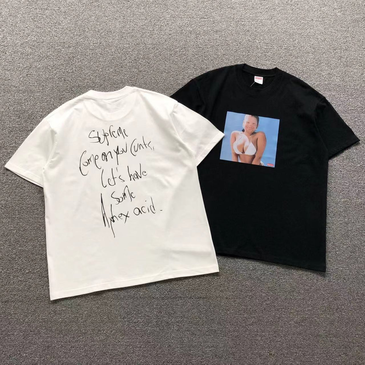 Camisa Supreme Handwritten Note — frente