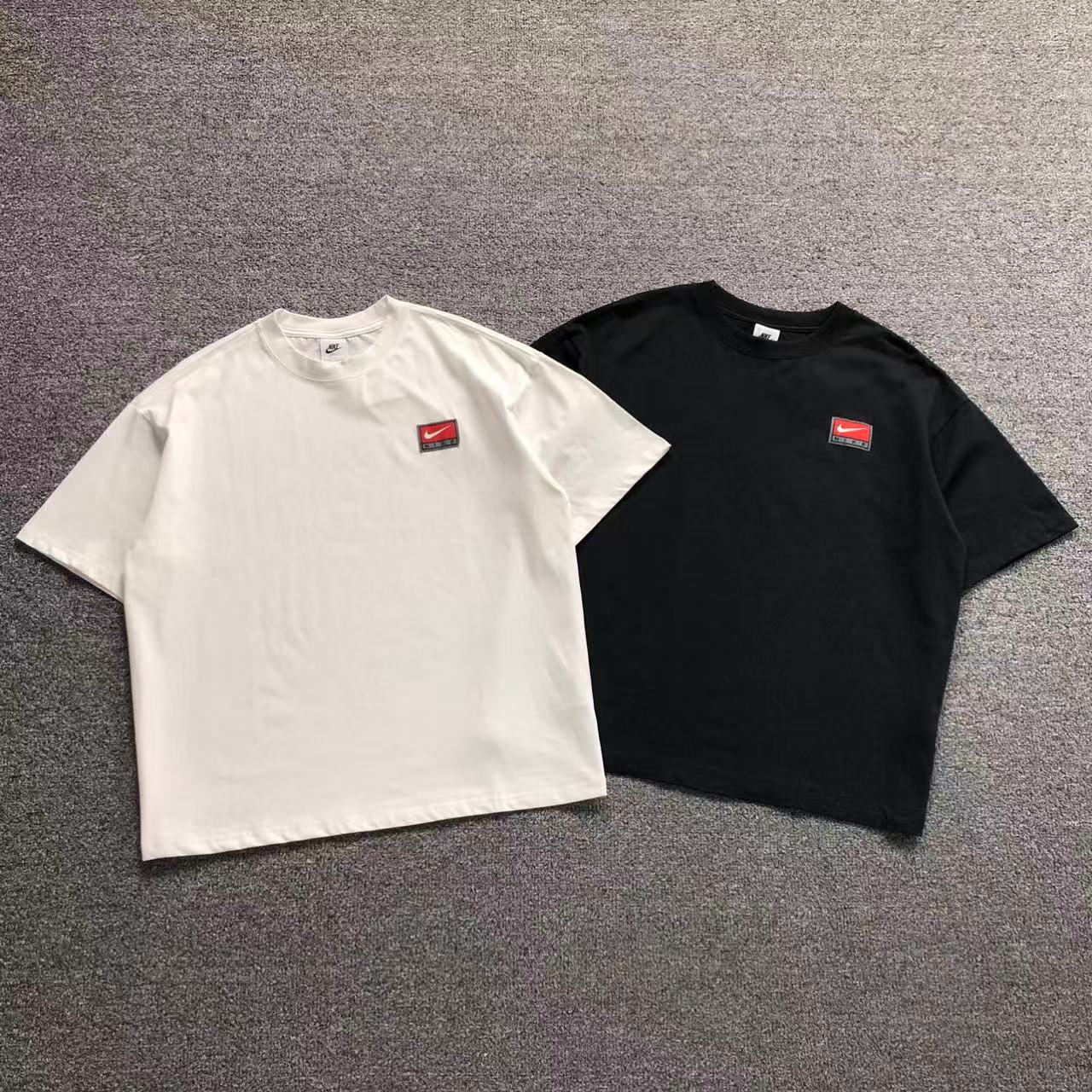 Camisa Nike Air Just Do It Color Branco E Preto — frente