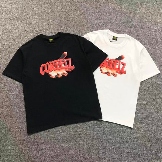 Camisa Corteiz Hands Flame — frente