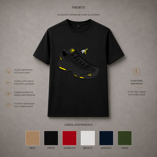 Camisa Importada Pima Sneaker Abelha Amarela