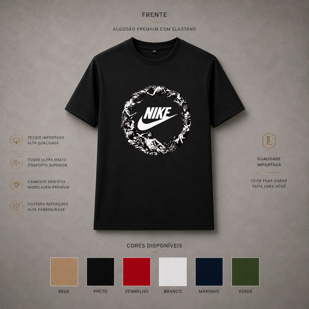 Camisa Importada Pima Nike Coroa Grega