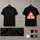 Camisa Importada Pima Nike SB Fire Ride - logo flamejante em arte gráfica de alto contraste