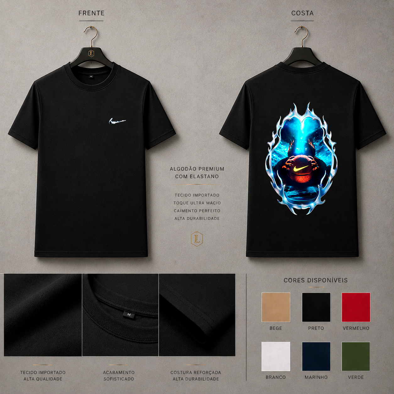 Camisa Importada Pima Nike Pantera Neon