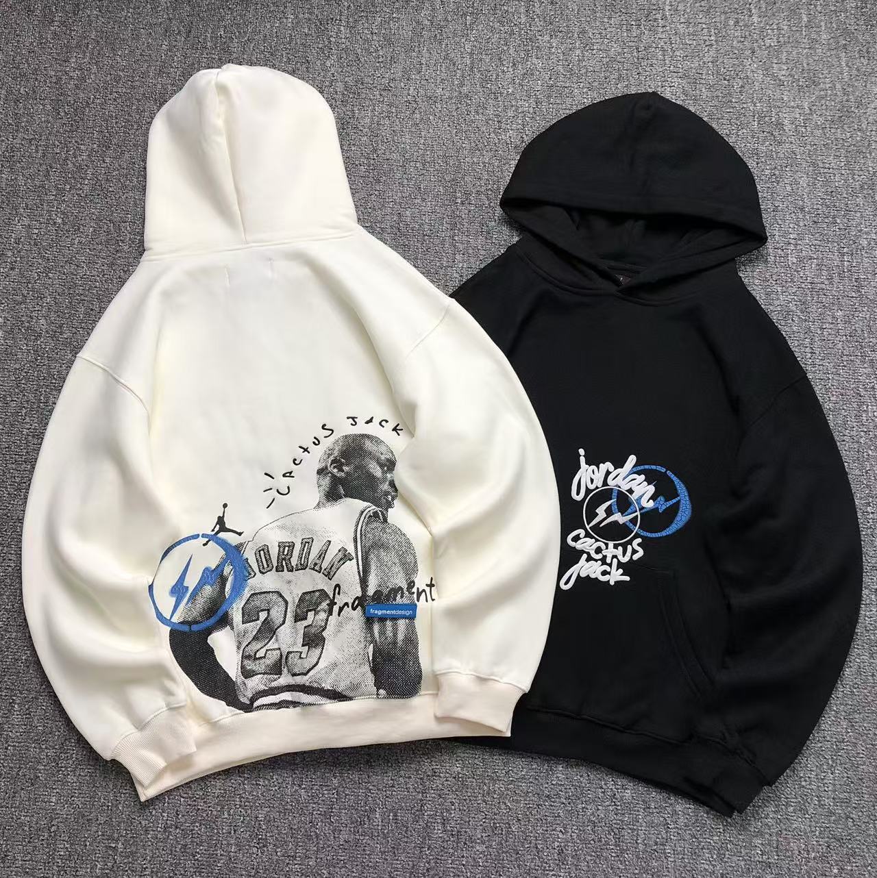 MOLETOM CANGURU Jordan Cactus Jack Fragment — frente