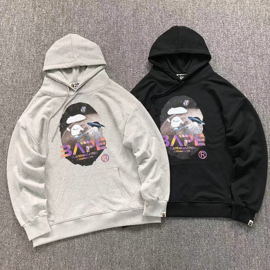 MOLETOM CANGURU Bape Space Ape — frente