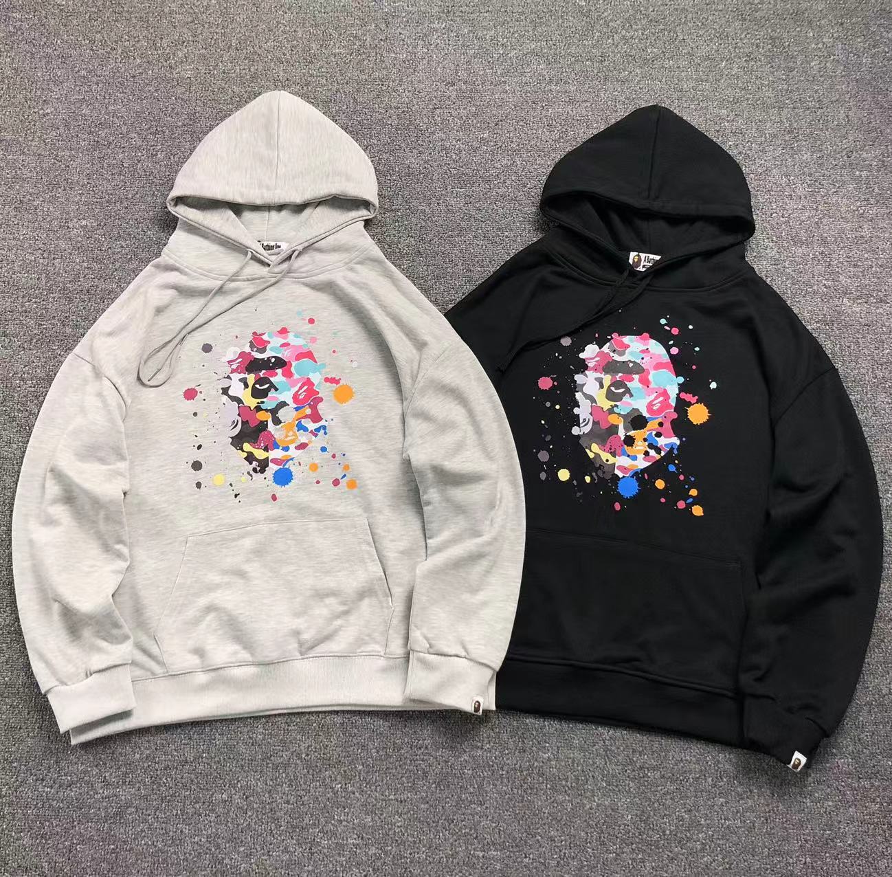 MOLETOM CANGURU Bape Splash Camo Ape — frente