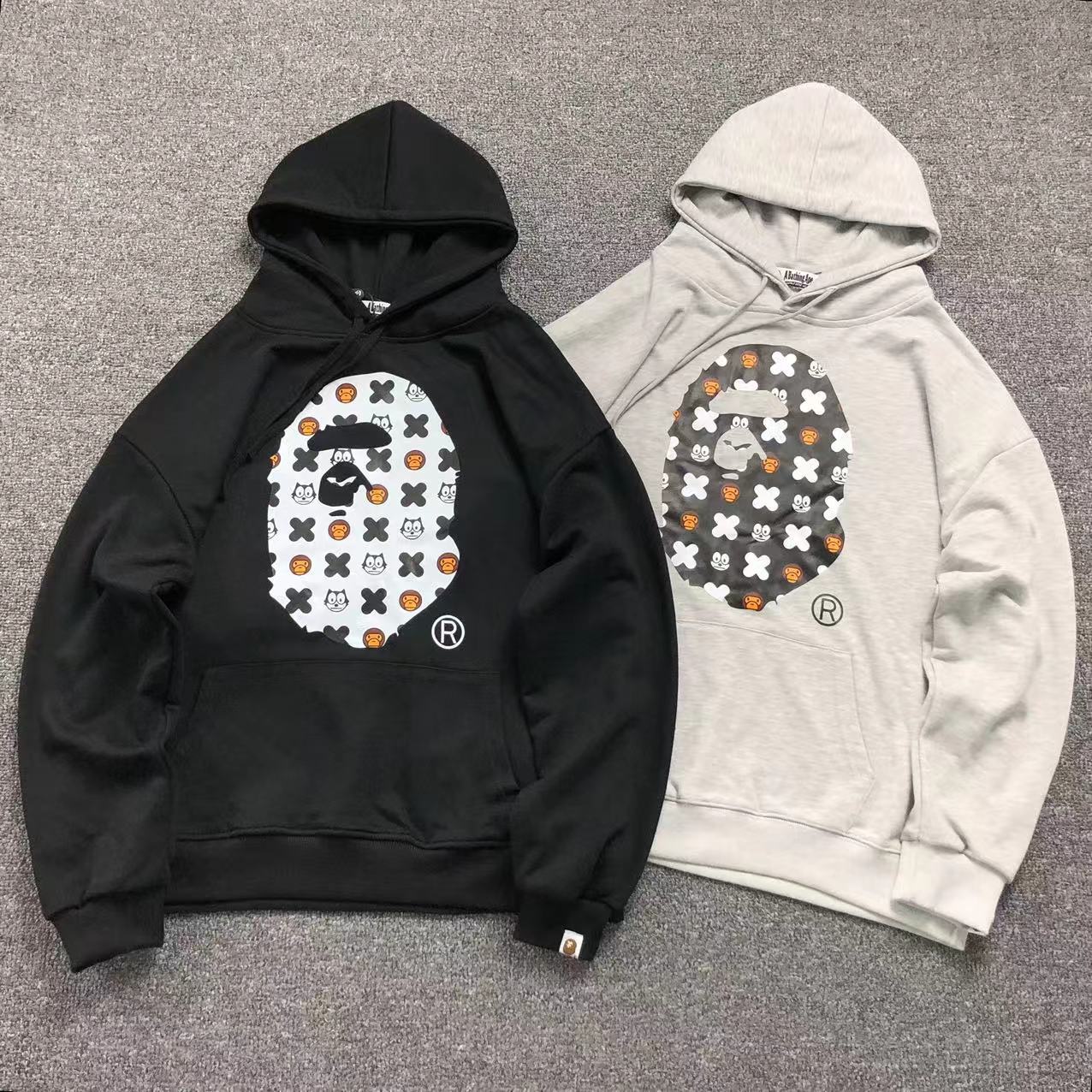 MOLETOM CANGURU Bape Ape Head Camo Core — frente