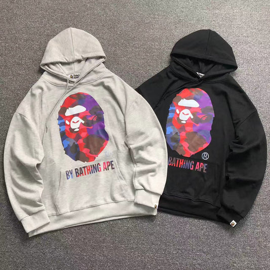 MOLETOM CANGURU Bape Ape Head Camo Vault — frente