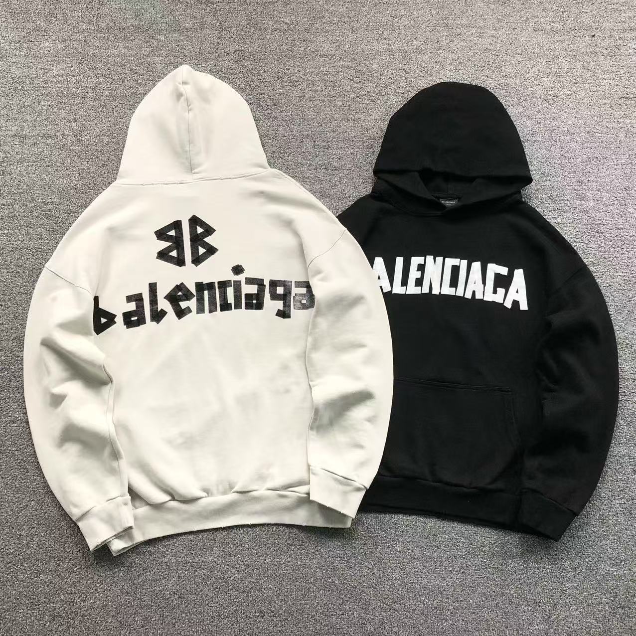 MOLETOM CANGURU Balenciaga BB Logo Type — costa