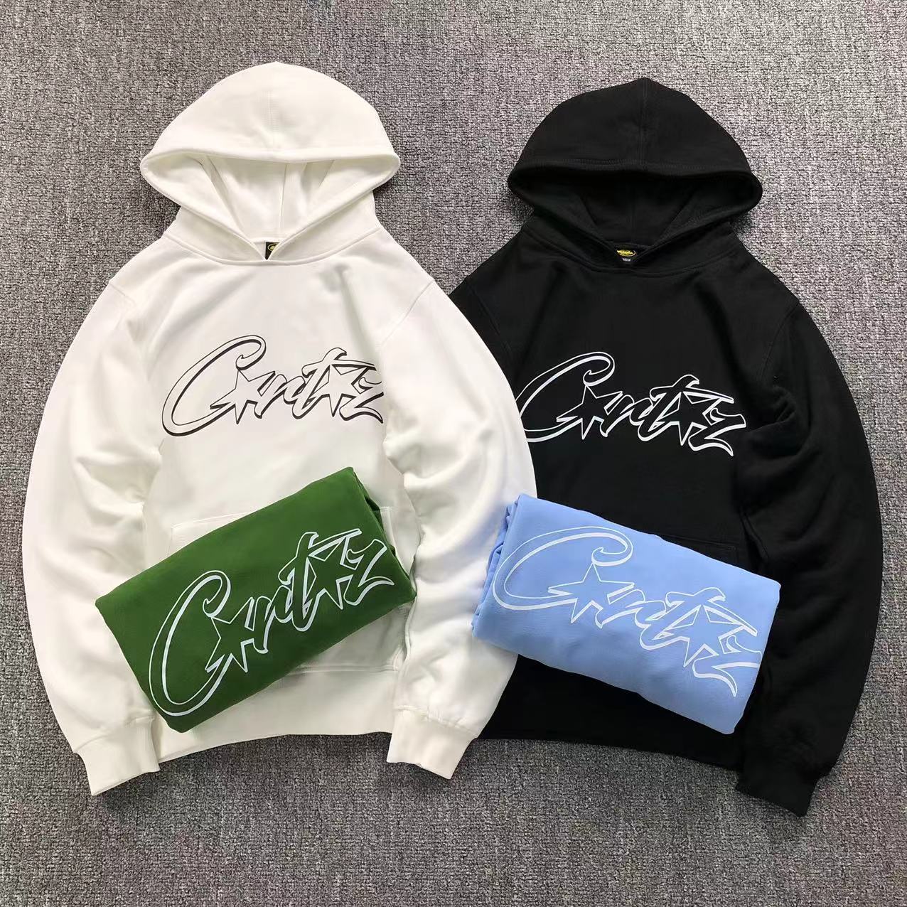 MOLETOM CANGURU Corteiz Signature Star — frente