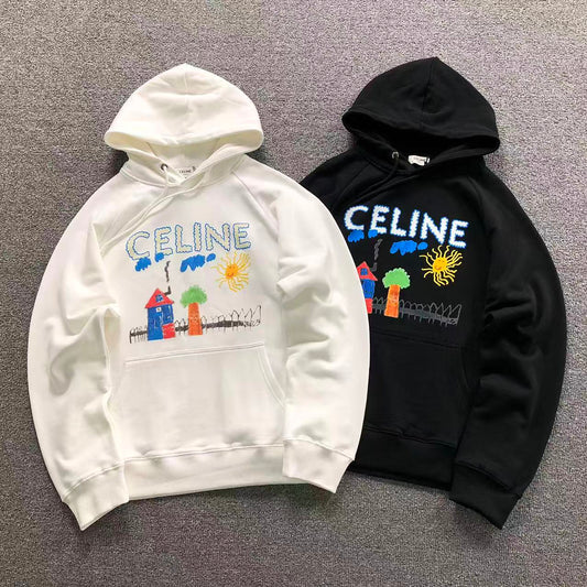 MOLETOM CANGURU Celine Kids Drawing House — frente