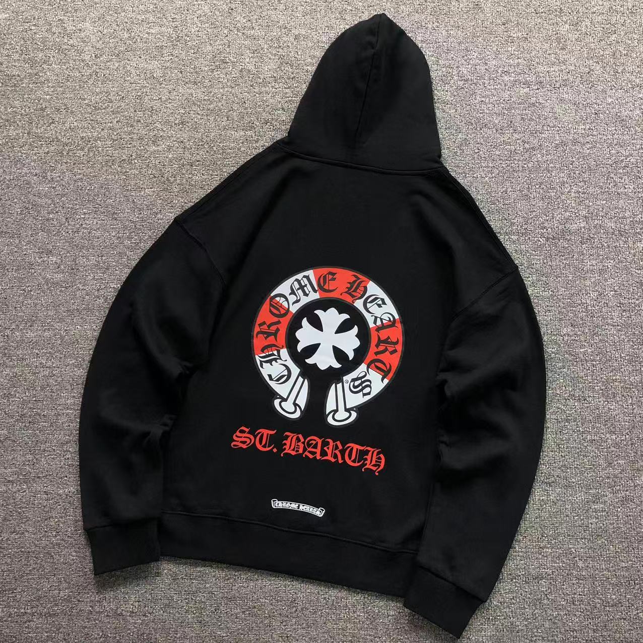 MOLETOM CANGURU Chrome Hearts Horseshoe Cross St. Barth — costa